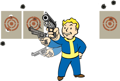 The image of the Gun-Fu perk in Fallout 4.